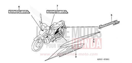 RAYURE/MARQUE (ANF125T5/T6) ANF125T5 de 2005